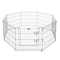 Pet Adobe Pet Adobe Folding Metal Playpen with Eight 24 "x 24 "Panels with Latching Door for Dogs Black 599926MWM - alternate 6
